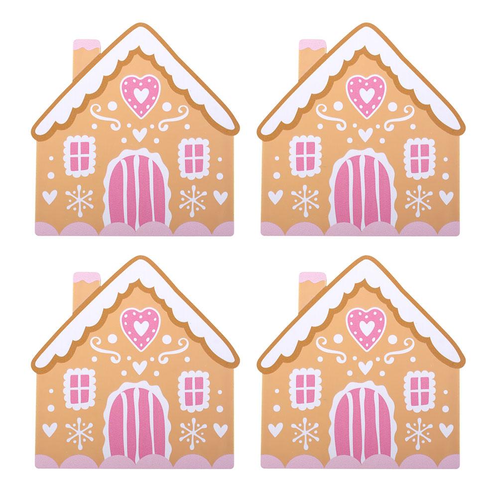 Something Different - Gingerbread House Onderzetter Set - Multicolours
